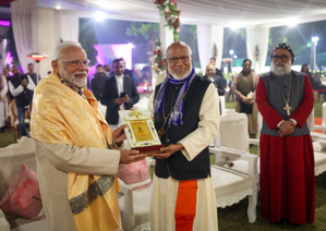 PM Modi attends Christmas celebrations at Union Minister George Kurian’s residence