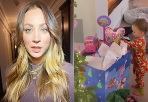 Kaley Cuoco shares pics from Christmas celebration with fiance Tom
 Pelphrey, daughter Matilda
