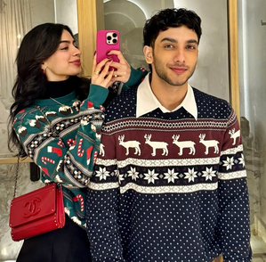 Khushi Kapoor shares her sweater party moments with Vedang Raina