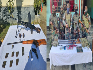 Manipur: Army claims seizure of weapons including LMG, explosives