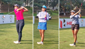 Sneha shares lead with Rhea and Durga in Leg 1 of WPGT