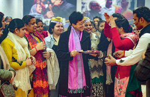 Delhi CM Atishi files nomination from Kalkaji Assembly seat