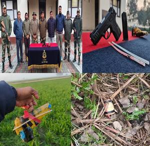 BSF recovers pistol, drugs dropped by Pak drones in Punjab’s Amritsar