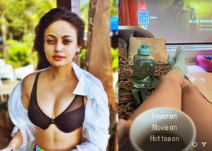 This is what Sneha Ullal is doing while she has a fever