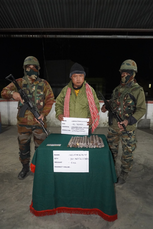 Security forces seize explosives in Mizoram