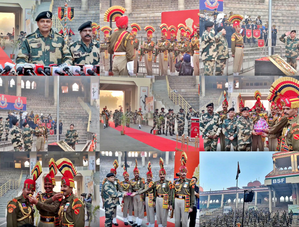 BSF hoists Tricolour at Attari-Wagah border on 76th Republic Day