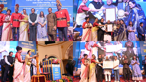 Divyanka Tripathi attends the 15th National Voters’ Day at Bhopal as chief guest