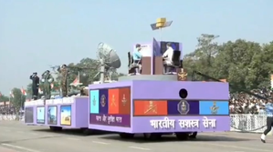 In a first, joint tri-services tableau displayed during R-Day celebrations
