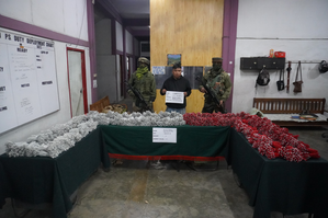 Huge cache of explosives seized in Mizoram, one held