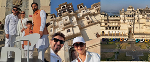 Madhuri Dixit spends family time in the city of lakes