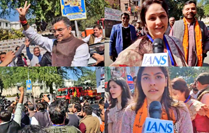 Victory slogans for Delhi’s giant slayer Parvesh Verma; family members jubilant