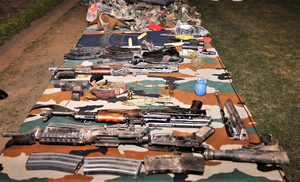 Arms and ammunition recovered in J&K’s Kupwara