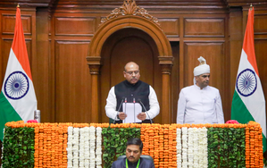 From being marshalled out to chairing the House: BJP’s Vijender Gupta elected Speaker of Delhi Assembly