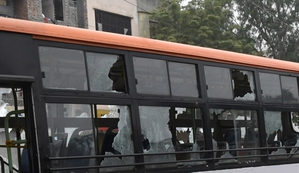 Three arrested in Rewa stone pelting case, bus operator still at large