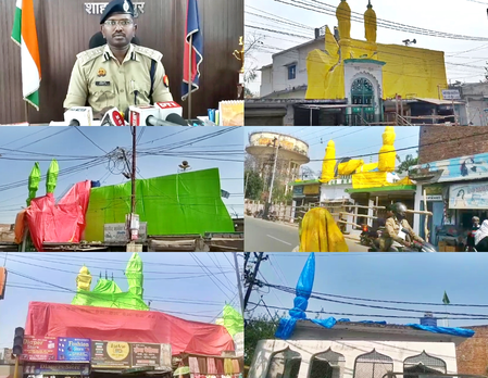 UP: Over 60 mosques in Shahjahanpur covered with tarpaulin, for ‘Joota maar’ Holi