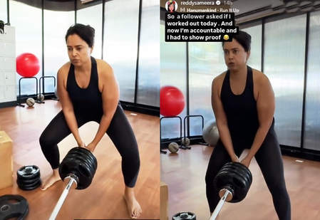 Sameera Reddy talks about misconception of weight-training