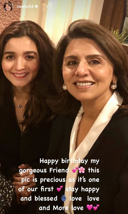 Neetu Kapoor shares ‘precious’ first picture taken with ‘gorgeous’ Alia Bhatt