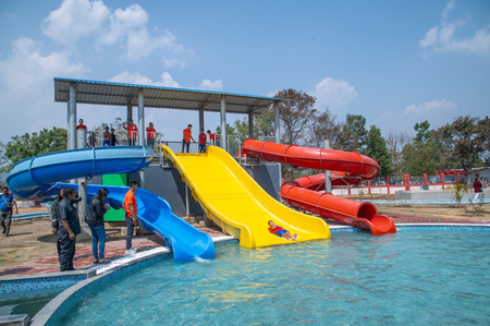 Manipur: Violence hit displaced children enjoy at first Water Amusement Park