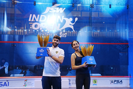 Indian Open squash: Brilliant Anahat clinches title; Kareem El Torkey lifts men’s trophy