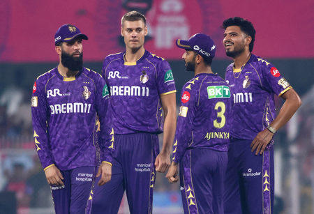 IPL 2025: Varun and Moeen pick two wickets each as KKR restrict RR to 151/9