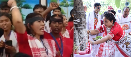 Tension in Ranchi over tribal clash on Sarhul puja, CM Hemant Soren shown black flags