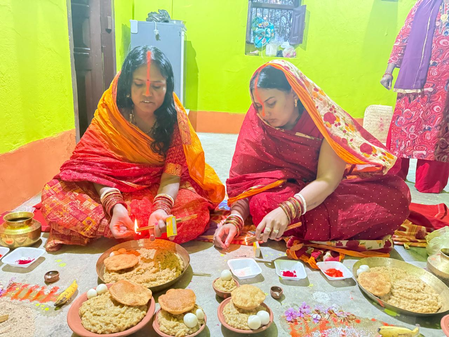 Bihar: MLA Deepa Manjhi observes Kharna Puja on Chaiti Chhath in Gaya