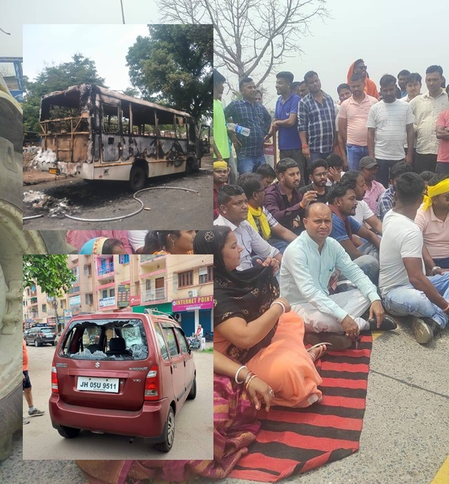 Violence erupts in Bokaro after protester’s death; vehicles torched, Bokaro Steel Plant CGM arrested (Ld)