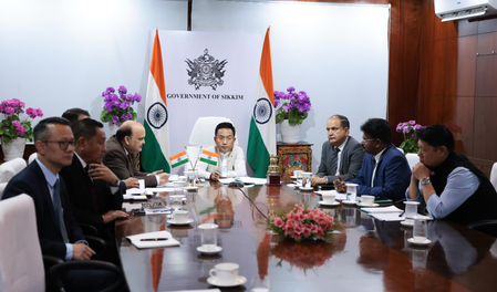 Sikkim CM holds meeting with Union DoNER Ministry