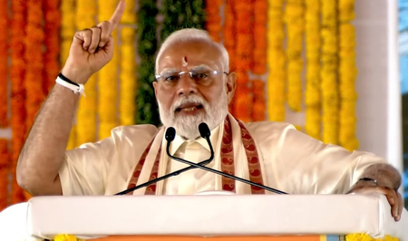 PM Modi flays Oppn for appeasement politics, says Waqf Act a step towards social justice
