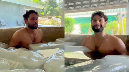 Siddhant Chaturvedi braves a ‘Gehraiyaan’ 4-Degree Celsius ice bath
