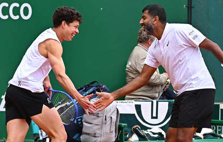 Tennis: Bopanna-Shelton lose in Monte Carlo quarterfinals