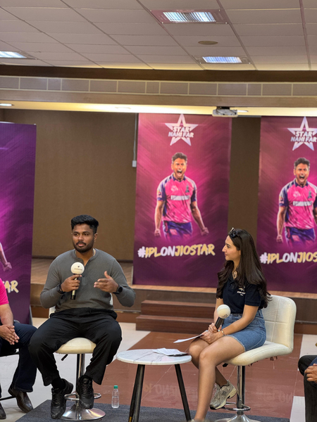 IPL2025: Sanju Samson takes part in fan engagement programme in Jaipur