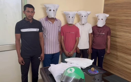Five arrested for robbing medical store staff at gunpoint in Gurugram