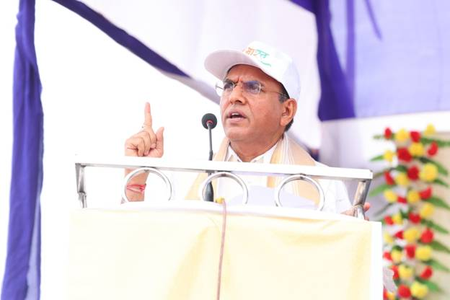 Mansukh Mandaviya leads ‘Jai Bhim Padyatra’ in Patna, asks youth to achieve Viksit Bharat