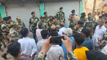 West Bengal: BSF ADG meets Murshidabad violence victims, assures them of all help