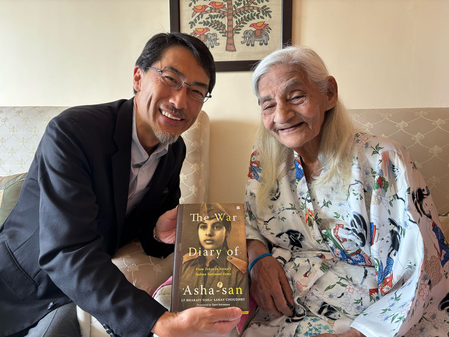 Japanese Ambassador meets 97-year-old freedom fighter Asha Sahay in Patna