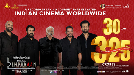 L2:Empuraan has collected 325 crores in 30 days, claims Mohanlal