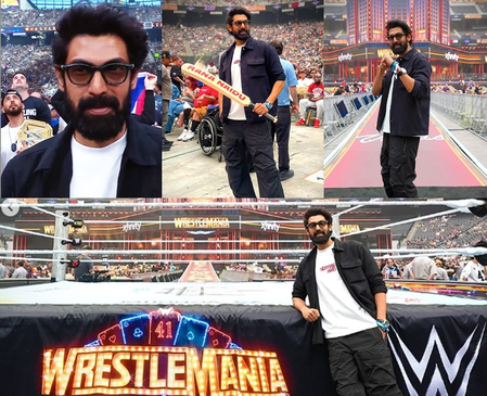 Rana Daggubati makes history as first Indian actor to feature at WrestleMania