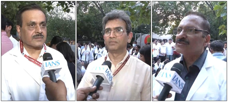‘We trust PM Modi will take tough action’: RML doctors protest Pakistan-backed terror