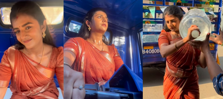 When actress Gabriella Charlton learnt to ride an auto in under 10 minutes!