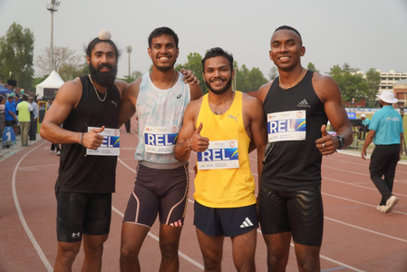 <div>National Open Relays: Quartet of Gurindervir, Animesh, Manikanta, Amlan rewrites men’s 4x100m national record</div>