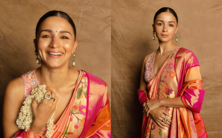 Alia Bhatt dazzles in her special Maharashtra Day-inspired look at Waves Summit 2025