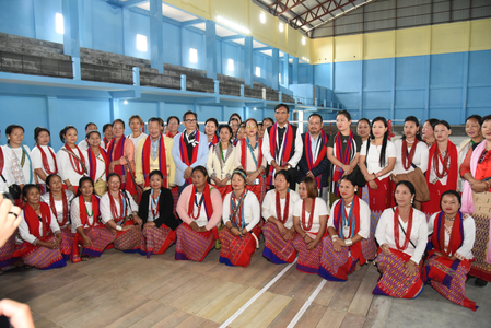 Mansukh Mandaviya inaugurates Khelo India Multipurpose Hall in Kamle, Arunachal Pradesh