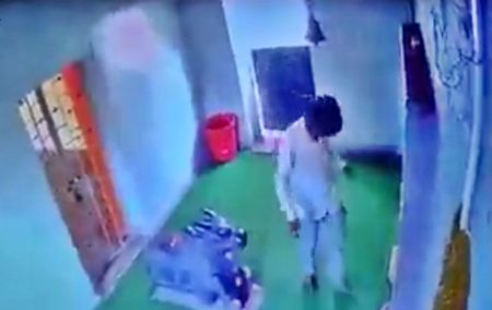 Man held, minor son detained for defiling Goddess idol in Pune temple