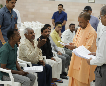 <div>CM Adityanath holds ‘Janata Darshan’, addresses grievances of over 60 residents</div>