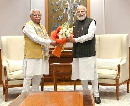 Commendable efforts towards boosting urban infrastructure: PM Modi greets ML Khattar on his birthday