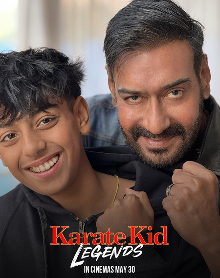 <div>Ajay Devgn unites with son Yug for the first time ever in Hindi version of ‘Karate Kid: Legends’</div>
