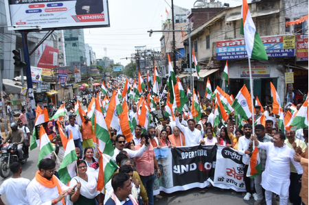 BJP holds Tiranga Yatra in Ranchi, MoS Defence Sanjay Seth hails Indian Army’s valour