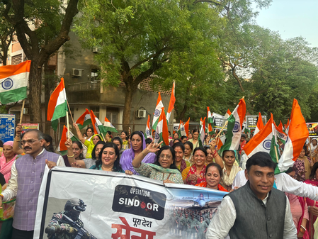 <div>BJP organises Tiranga Yatra in national capital’s Central, North West areas</div>
