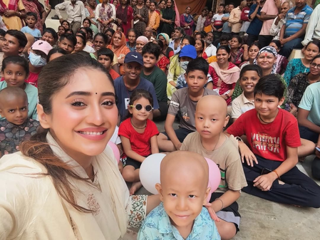 <div>Shivangi Joshi celebrates her birthday in the ‘most meaningful way’ with underprivileged kids</div>